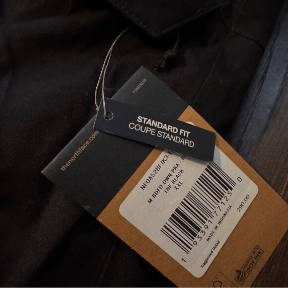 THE NORTH FACE Men’s Bedford Down Black Parka Winter Jacket XXL BNWT - Picture 14 of 14